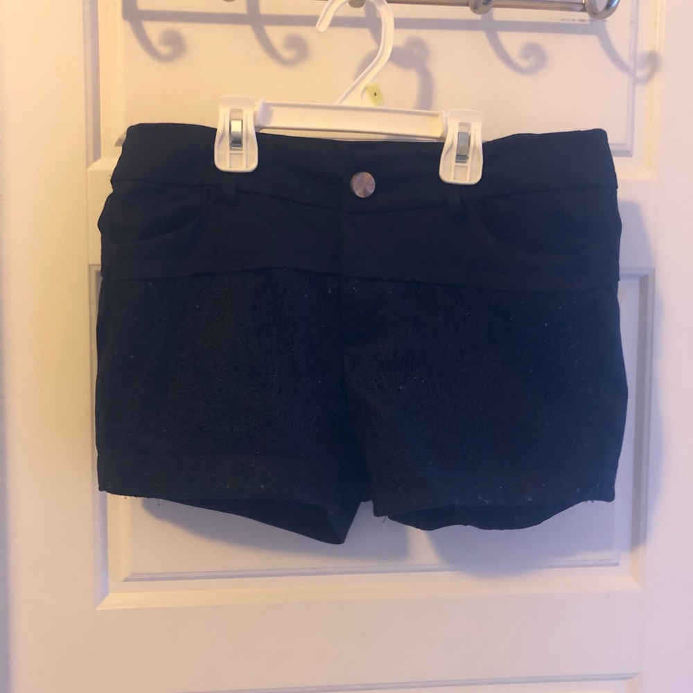 Black Lacy Shorts